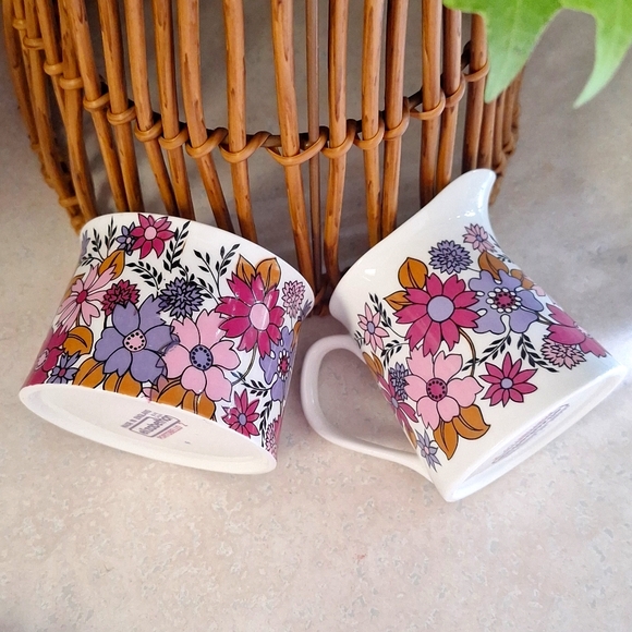 SALE!! ELIZABETHAN ENGLAND "Portobello" 60's Cream & Sugar china set - Picture 3 of 9